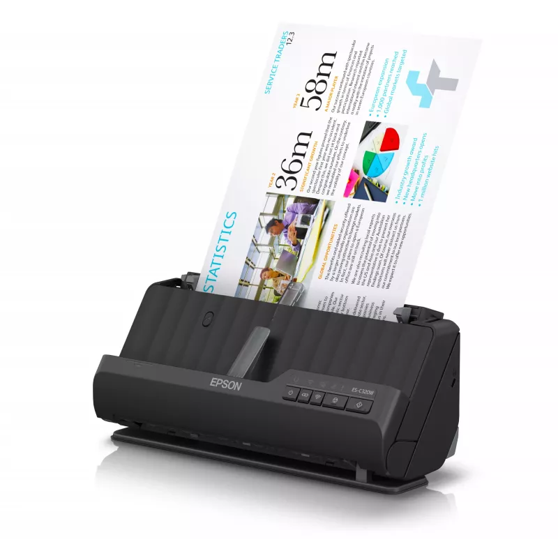 Epson ES-C320W Skaner ADF + arkuszowy 600 x 600 DPI A4 Czarny
