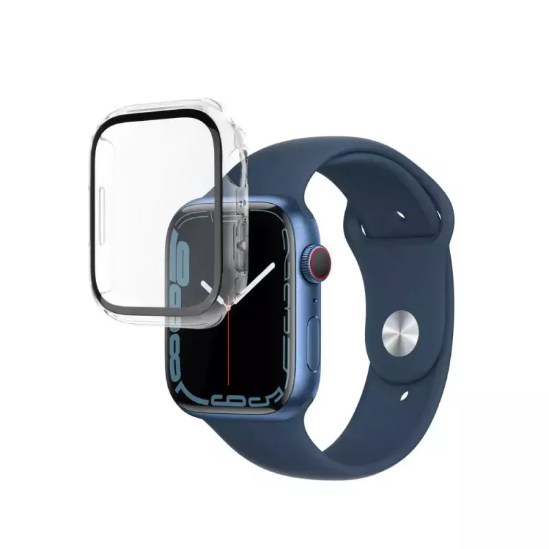 Folię ochronną FIXED na ekran Apple Watch 45mm Series 8 — poliwęglan przezroczysty pełna ramka