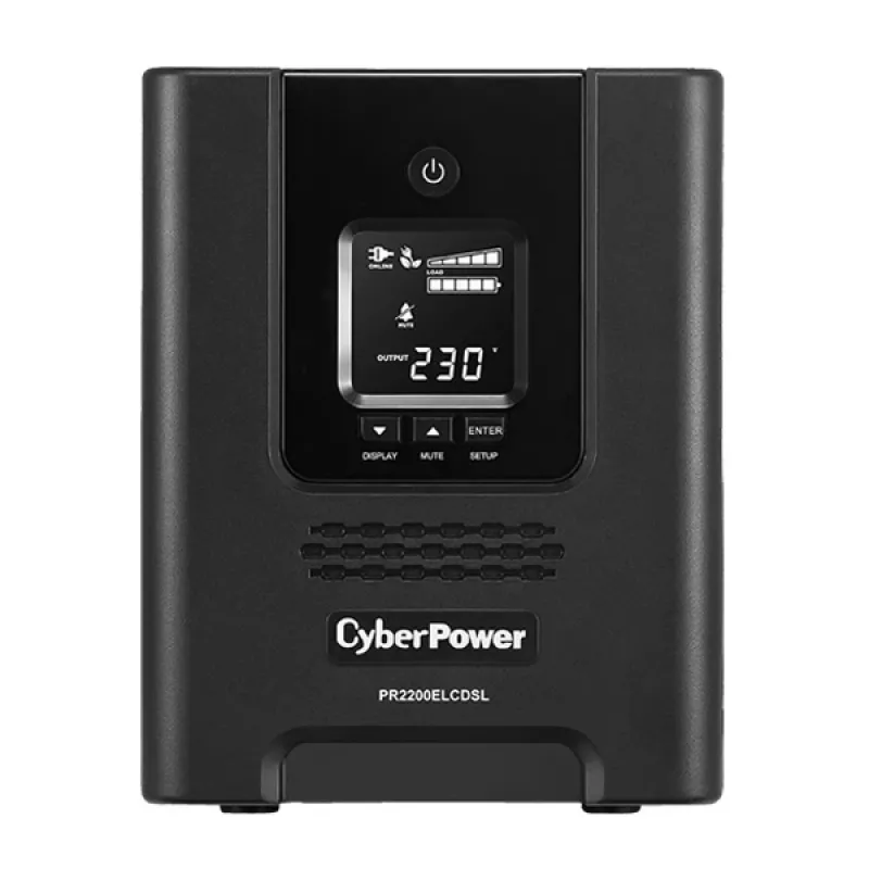 CyberPower PR2200ELCDSL zasilacz awaryjny (UPS) Line-Interactive 2,2 kVA 1980 W 9 gniazd AC