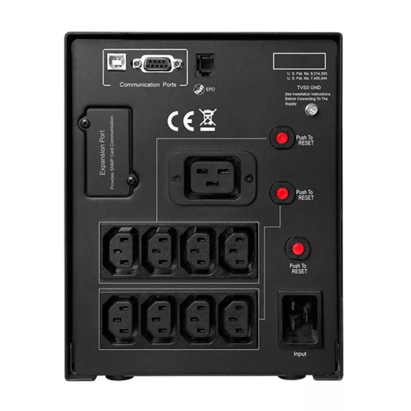 CyberPower PR2200ELCDSL zasilacz awaryjny (UPS) Line-Interactive 2,2 kVA 1980 W 9 gniazd AC