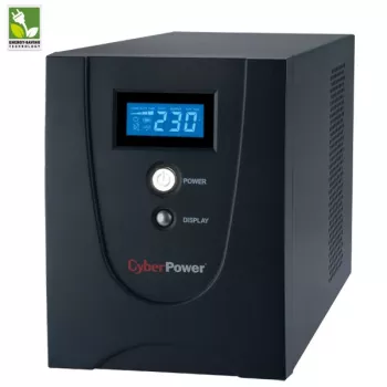 Zasilacz awaryjny UPS CYBERPOWER VALUE2200EILCD, 2,2 kVA (1320 W), 6 gniazd AC, AVR, LCD, tower, 230 V