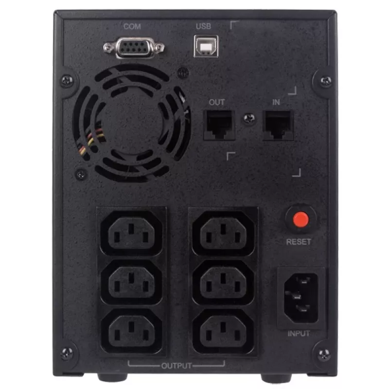 Zasilacz awaryjny UPS CYBERPOWER VALUE2200EILCD, 2,2 kVA (1320 W), 6 gniazd AC, AVR, LCD, tower, 230 V