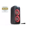 Głośnik imprezowy Sharp PS-949 — 2.1 kanałów, 132 W PMPO, 20,3 cm (8 cali) woofer, Bluetooth A2DP/AVRCP, przewodowy i bezprzewodowy, czarny, obudowa z tworzywa sztucznego
