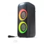 Głośnik imprezowy Sharp PS-949 — 2.1 kanałów, 132 W PMPO, 20,3 cm (8 cali) woofer, Bluetooth A2DP/AVRCP, przewodowy i bezprzewodowy, czarny, obudowa z tworzywa sztucznego