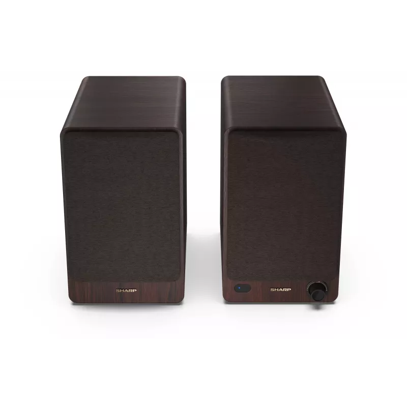 Sharp BOOKSHELF SPEAKERS 2-drożne brązowe przewodowe i bezprzewodowe 60 W