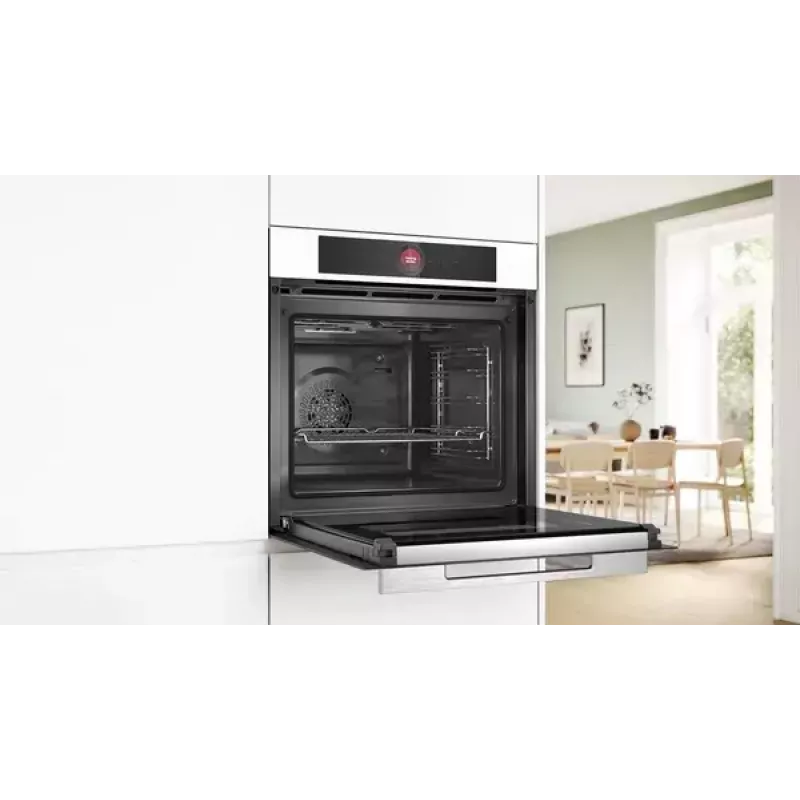 Piekarnik do zabudowy Bosch HBG7721W1S, elektryczny, piroliza