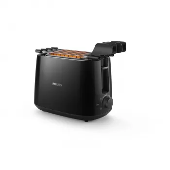 Philips Daily Collection HD2583/90 toster, 2 otwory, 8 poziomów, 600 W, czarny