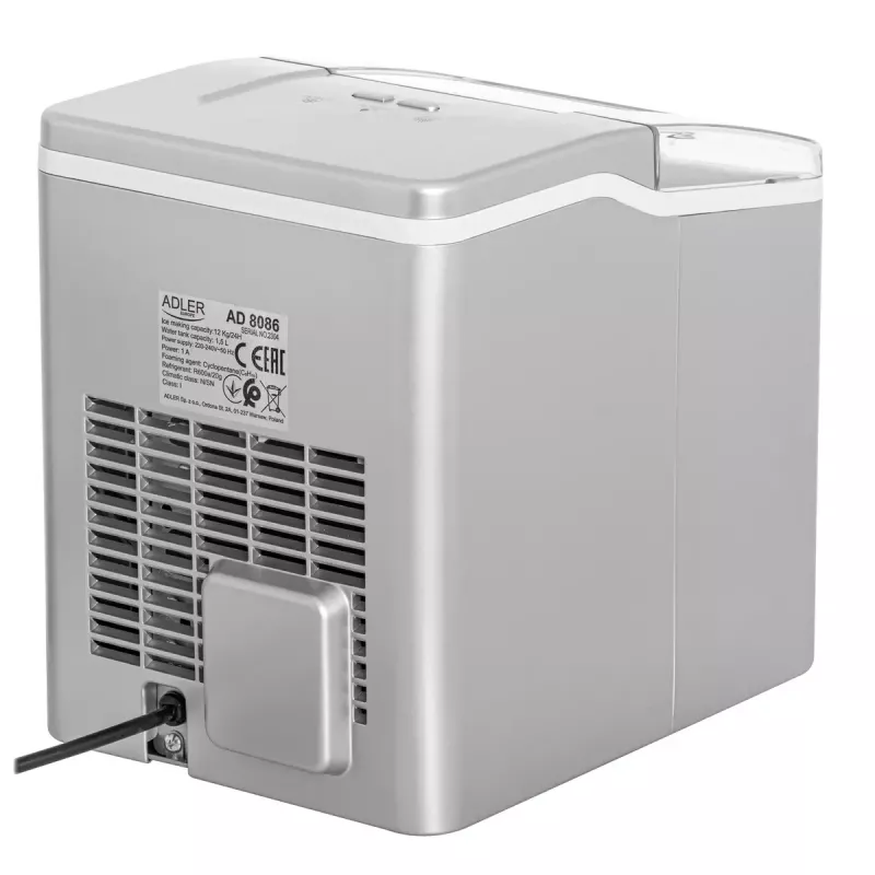 Maszyna do lodu Adler AD 8086 Moc 100 W Srebrna