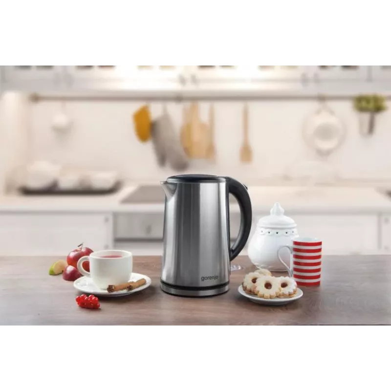 Czajnik elektryczny Gorenje K15DWS 1,5 l 2200 W czarny, stal nierdzewna