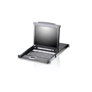 Przełącznik KVM LCD ATEN 8-portowy 17 cali (USB - PS/2 VGA) z portem USB dla urządzeń peryferyjnych