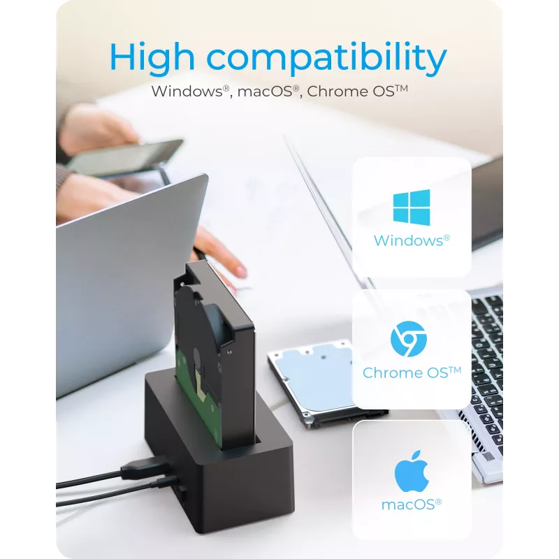 ICY BOX IB-1121-U3 USB 3.2 Gen 1 (3.1 Gen 1) Type-A Czarny