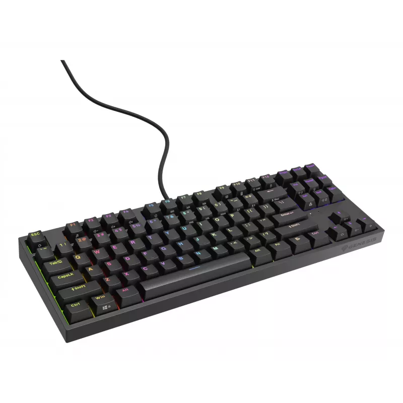Klawiatura GENESIS Thor 404 TKL do gier Przewodowa USB QWERTY US English Czarna