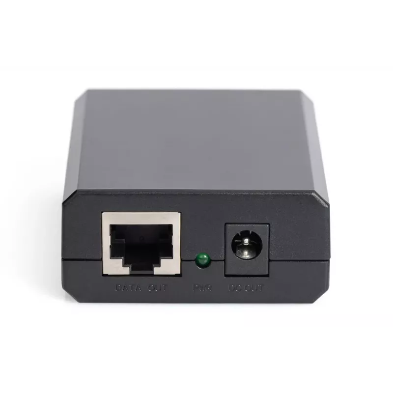 Rozgałęźnik DIGITUS Gigabit PoE+, 10/100/1000 Mbps, 24 W Wejście: 802.3at PoE, Wyjście: 5V/2A, 9V/2A, 12V/2A, obudowa plastikowa, czarny