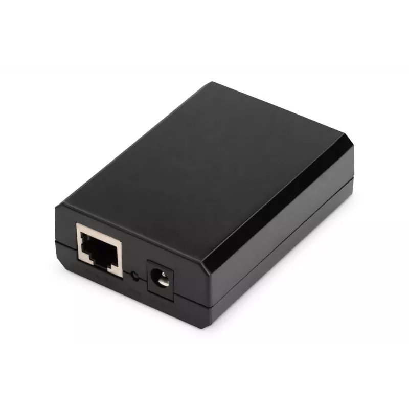 Rozgałęźnik DIGITUS Gigabit PoE+, 10/100/1000 Mbps, 24 W Wejście: 802.3at PoE, Wyjście: 5V/2A, 9V/2A, 12V/2A, obudowa plastikowa, czarny