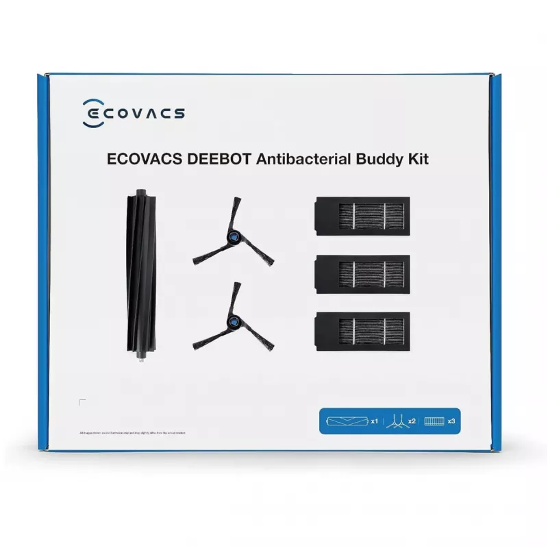 Zestaw akcesoriów Ecovacs DKT060099 do odkurzacza automatycznego Czarny 6 szt.