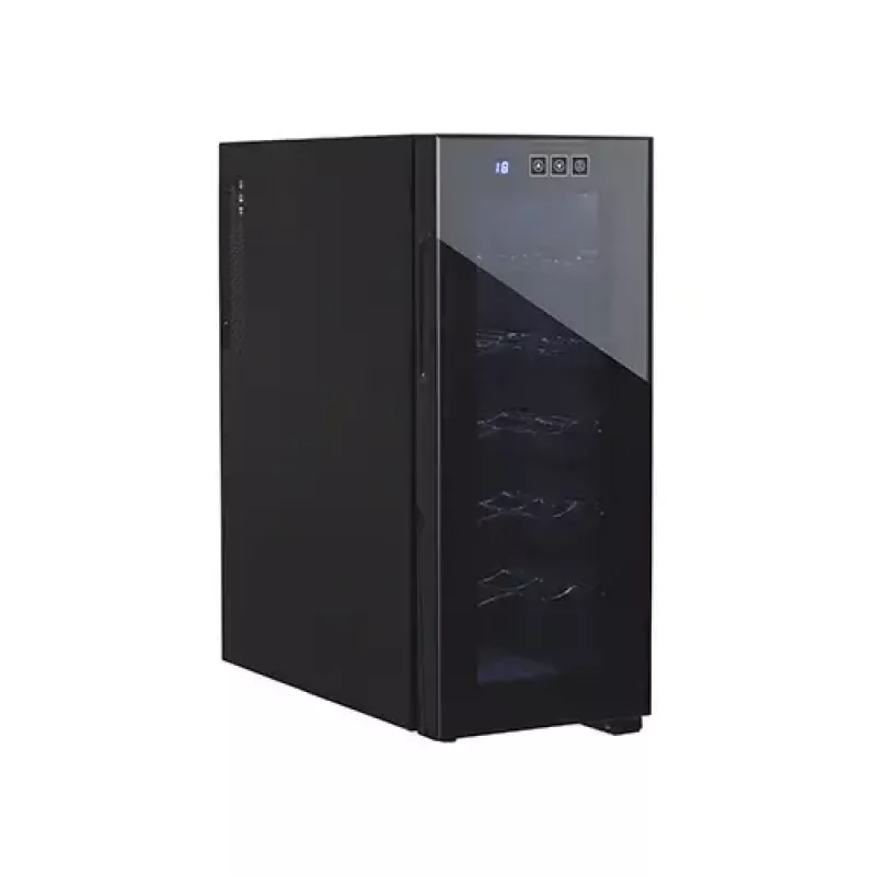 Chłodziarka termoelektryczna do wina Adler AD 8083 — 12 butelek, wolnostojąca, czarna, 33 L, 12–18 °C