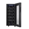 Chłodziarka termoelektryczna do wina Adler AD 8083 — 12 butelek, wolnostojąca, czarna, 33 L, 12–18 °C