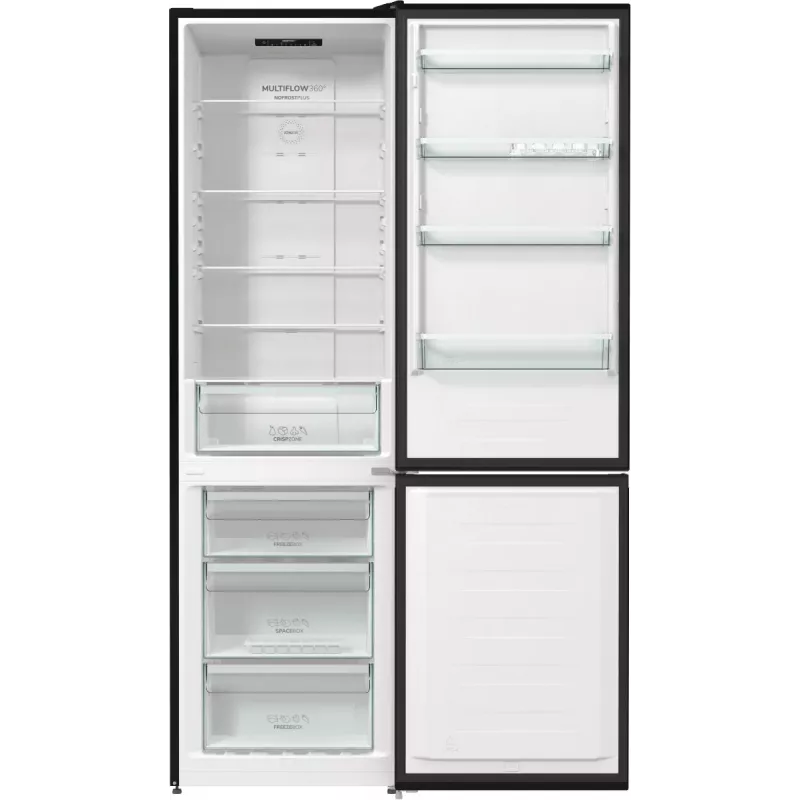 Gorenje NRK6202EBXL4 chłodziarko-zamrażarka wolnostojąca 331 L Czarny