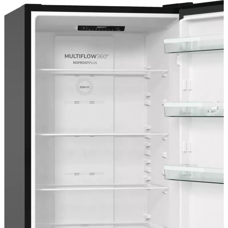 Gorenje NRK6202EBXL4 chłodziarko-zamrażarka wolnostojąca 331 L Czarny