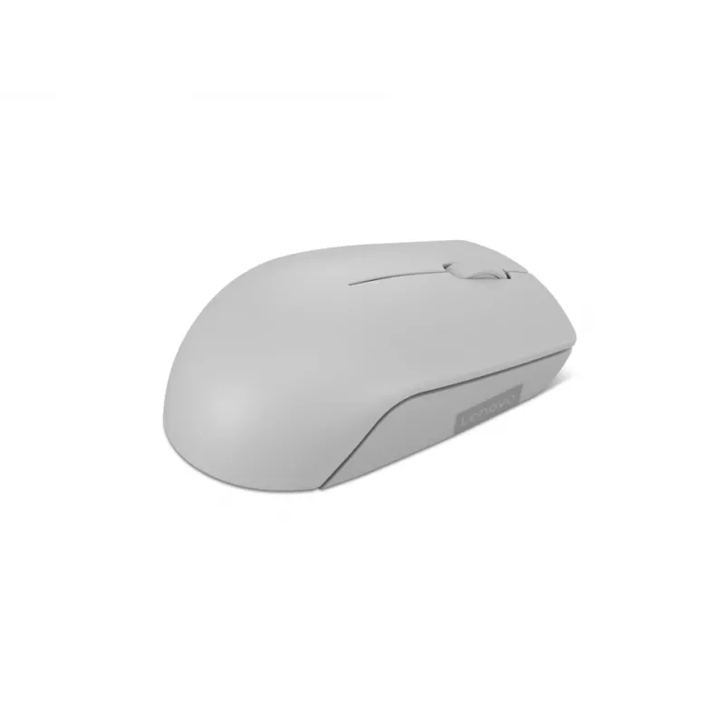 Bezprzewodowa mysz Lenovo Compact mysz Arctic Grey — symetryczna, RF Wireless, 1000 DPI, 3 przyciski, zasilana bateriami