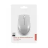 Bezprzewodowa mysz Lenovo Compact mysz Arctic Grey — symetryczna, RF Wireless, 1000 DPI, 3 przyciski, zasilana bateriami