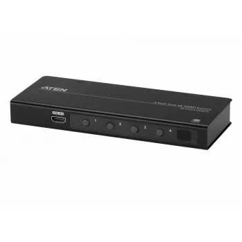 Przełącznik HDMI ATEN 4-portowy True 4K, HDMI, Metal, Czarny, 60 Hz, 3 m, 18 Gbit/s
