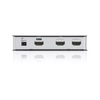 ATEN 2-Portowy rozdzielacz HDMI Audio/Video 4Kx2K, HDMI, 2x HDMI, 4096 x 2160 pikseli, czarny, metalowy, 4K Ultra HD