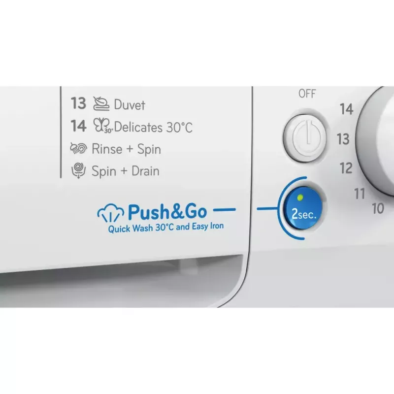 Pralka ładowana od przodu Indesit BWE 91496X WSV EE — 9 kg, 1400 obr./min, klasa energetyczna A, biała