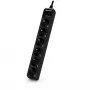 CyberPower B0620SC0-DE ochronnik przeciwprzepięciowy Czarny 6 gniazd AC 200 - 250 V 1,8 m