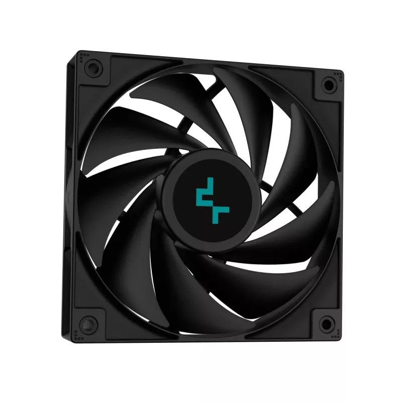 Zestaw chłodzenia cieczą All-in-one DeepCool LS720S Zero Dark — 3×120 mm wentylatory, 120 mm radiator, 41 cm węże, pompa 6 W, wsparcie LGA1151/AM4/AM5, czarny