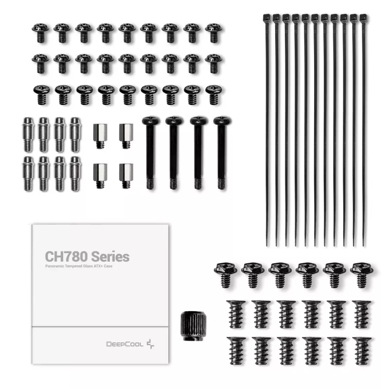Obudowa PC DeepCool CH780 Tower — Full Tower, obsługa E-ATX, hartowane szkło, aRGB, USB-C, max GPU 480mm