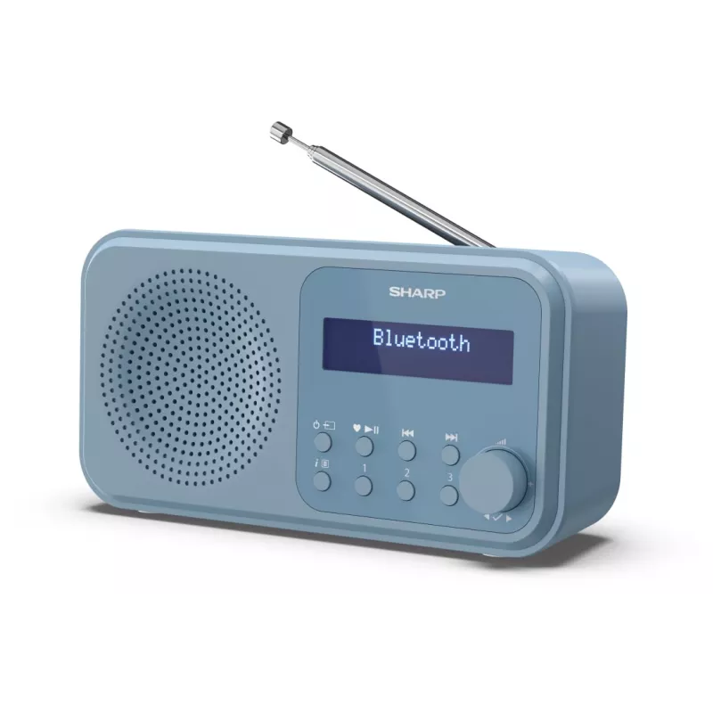 Sharp DR-P420(BL) Tokyo Przenośne radio cyfrowe, przenośne, cyfrowe, DAB, DAB+, FM, automatyczne skanowanie, automatyczne strojenie, 2 W, AAC