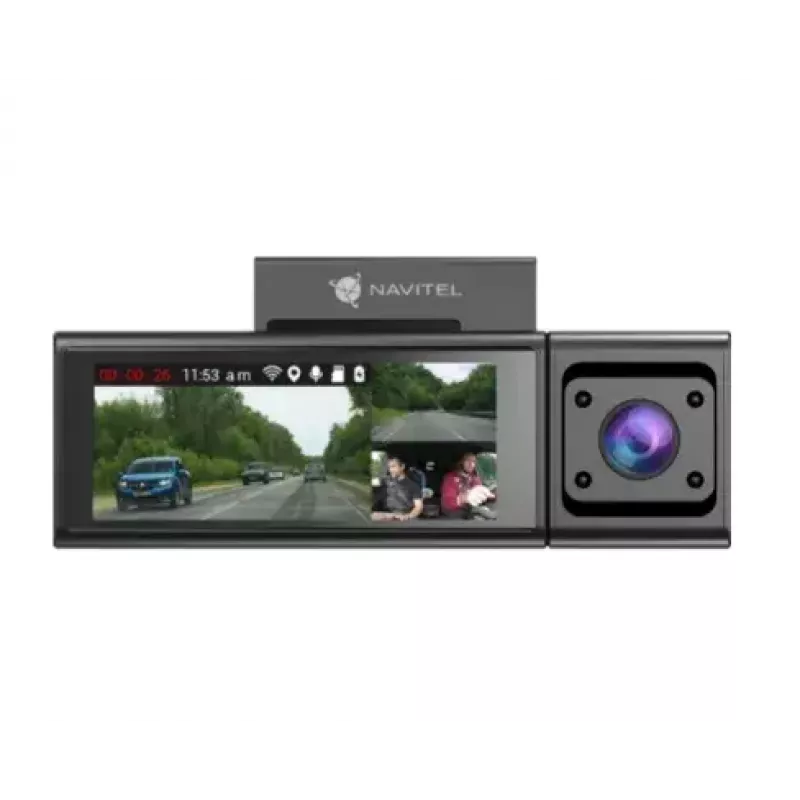 Kamera samochodowa Dashcam Navitel RC3 PRO — Full HD 1920x1080, kąt 106°, dwukamerowa, wyświetlacz IPS 3,16 cala, MicroSD do 128 GB, zasilanie USB