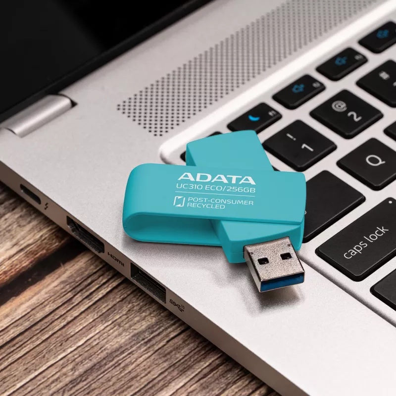 Pamięć USB ADATA UC310 ECO 256 GB USB Typ-A 3.2 Gen 1 (3.1 Gen 1) Zielona