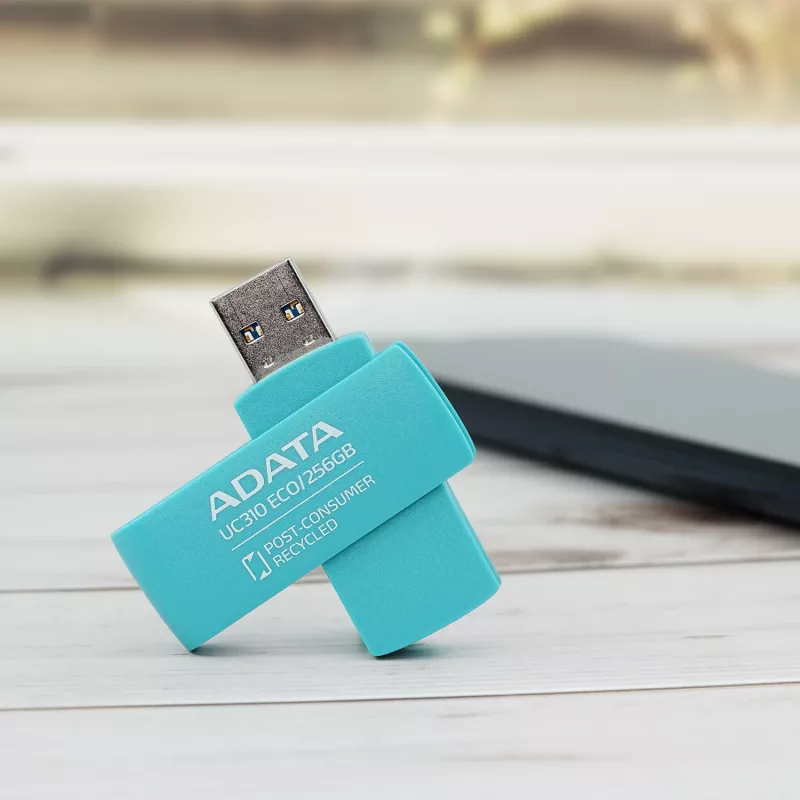 Pamięć USB ADATA UC310 ECO 256 GB USB Typ-A 3.2 Gen 1 (3.1 Gen 1) Zielona