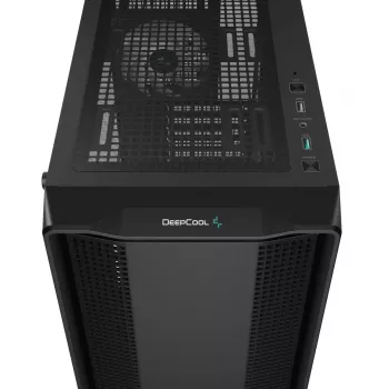 Obudowa PC DeepCool CC560 ARGB V2 Midi Tower Czarna — ATX/Micro‑ATX/Mini‑ITX, hartowane szkło, aRGB, obsługuje GPU do 370 mm
