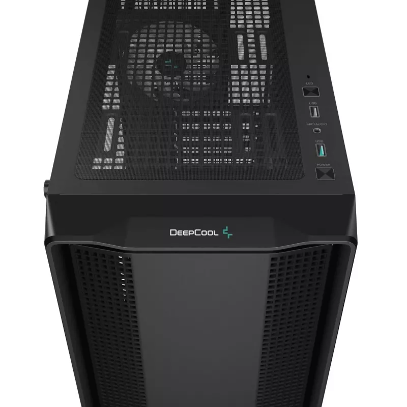 Obudowa PC DeepCool CC560 ARGB V2 Midi Tower Czarna — ATX/Micro‑ATX/Mini‑ITX, hartowane szkło, aRGB, obsługuje GPU do 370 mm