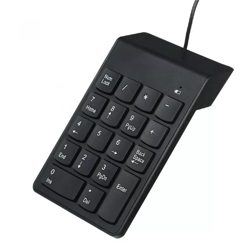Klawiatura numeryczna GEMBIRD KPD-U-03 USB 18 klawiszy, przełącznik nożycowy, kabel 1,45 m, czarna