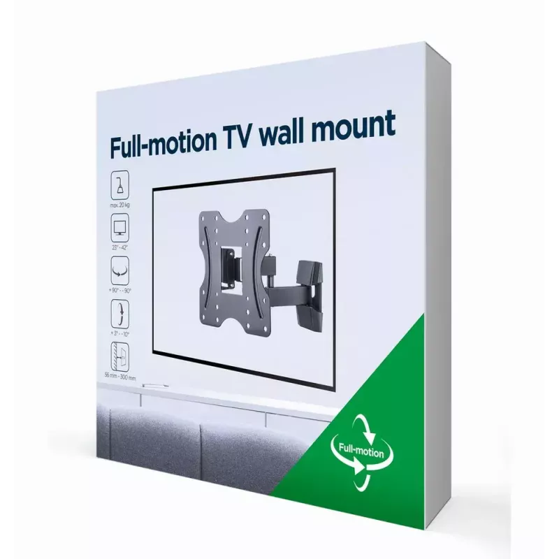 Uchwyt do telewizora Gembird WM-42ST-01 106,7 cm 20 kg Czarny