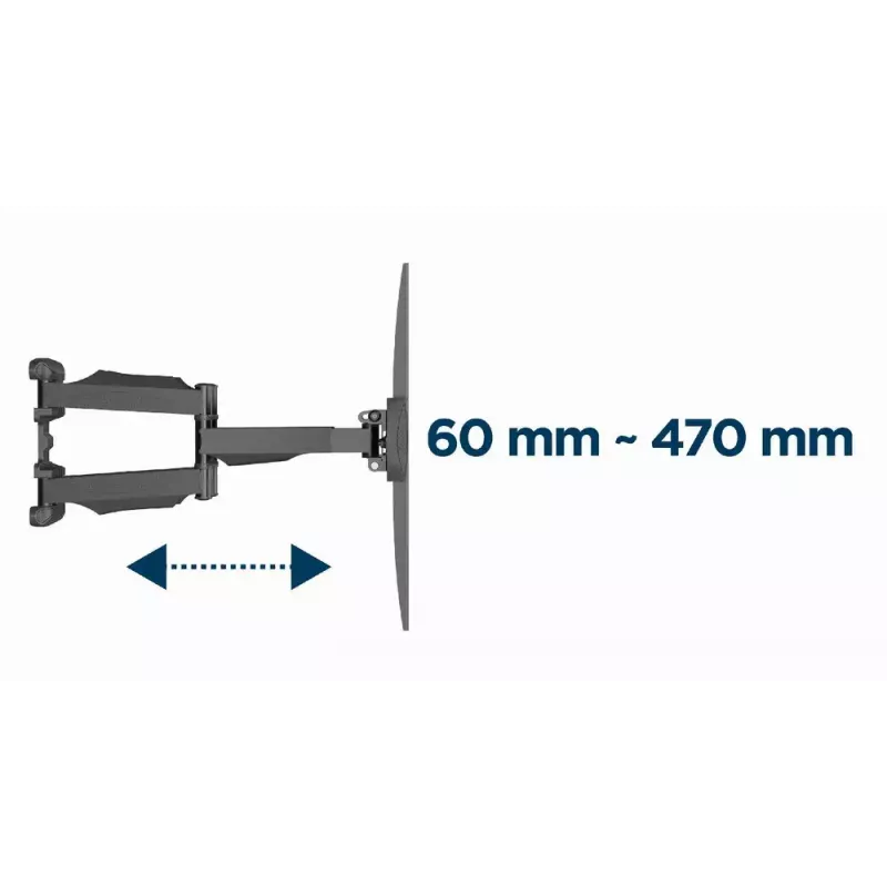 Uchwyt telewizyjny Gembird WM-58ST-01 Stal 58 cali udźwig 36,4 kg