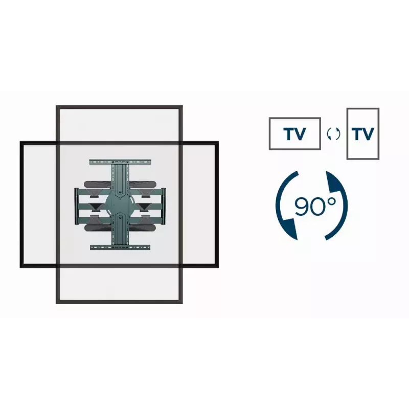 GEMBIRD Obrotowy pełnozakresowy uchwyt ścienny do telewizora, 40–80 cali