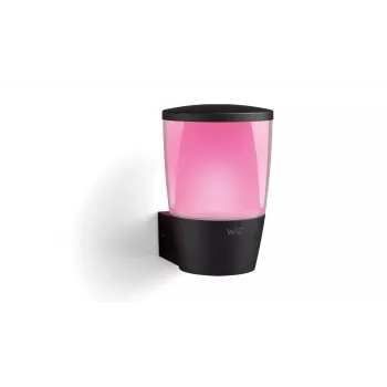 WiZ Wall Light ELPAS, Smart wall light, Wi-Fi/Bluetooth, Czarny, Wi-Fi 4 (802.11n), 802.11b, 802.11g, LED, Metal, Plastik