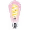 Philips Filament Clear 40 W ST64 E27, Żarówka inteligentna, Wi-Fi/Bluetooth, Przezroczysta, Wi-Fi 4 (802.11n), 802.11b, 802.11g, LED, E27