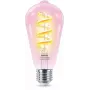 Philips Filament Clear 40 W ST64 E27, Żarówka inteligentna, Wi-Fi/Bluetooth, Przezroczysta, Wi-Fi 4 (802.11n), 802.11b, 802.11g, LED, E27