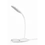 Lampa biurkowa GEMBIRD z ładowarką bezprzewodową, biała