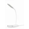 Lampa biurkowa GEMBIRD z ładowarką bezprzewodową, biała