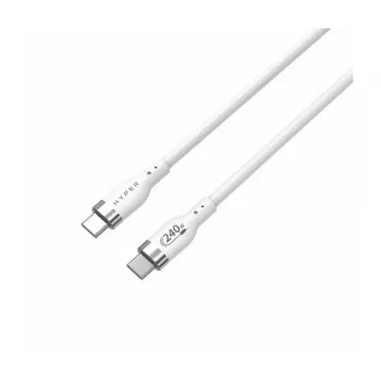 TARGUS Hyper 2m Silikonowy 240W Kabel ładujący USB-C - Biały