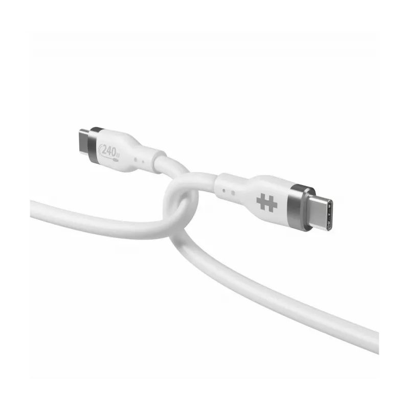 TARGUS Hyper 2m Silikonowy 240W Kabel ładujący USB-C - Biały