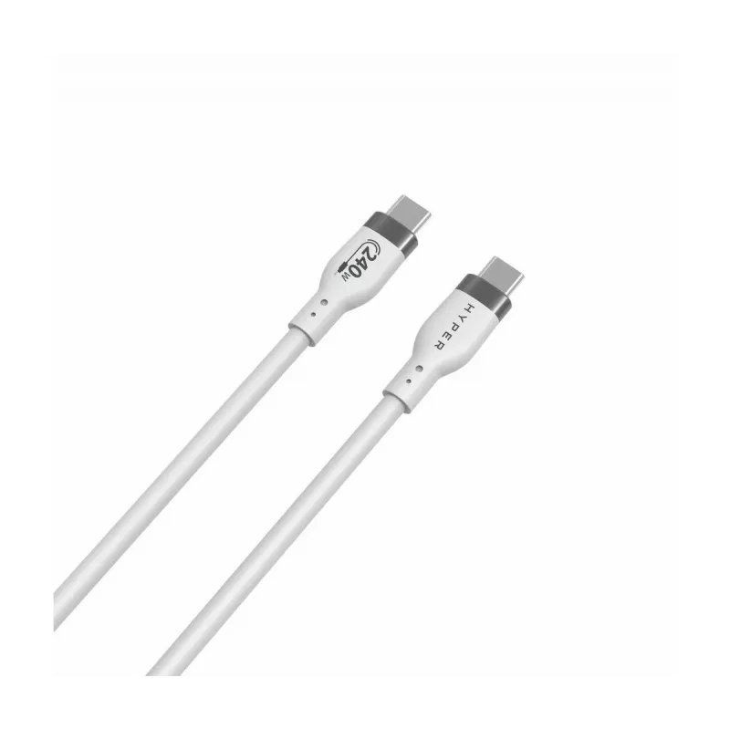 TARGUS Hyper 2m Silikonowy 240W Kabel ładujący USB-C - Biały