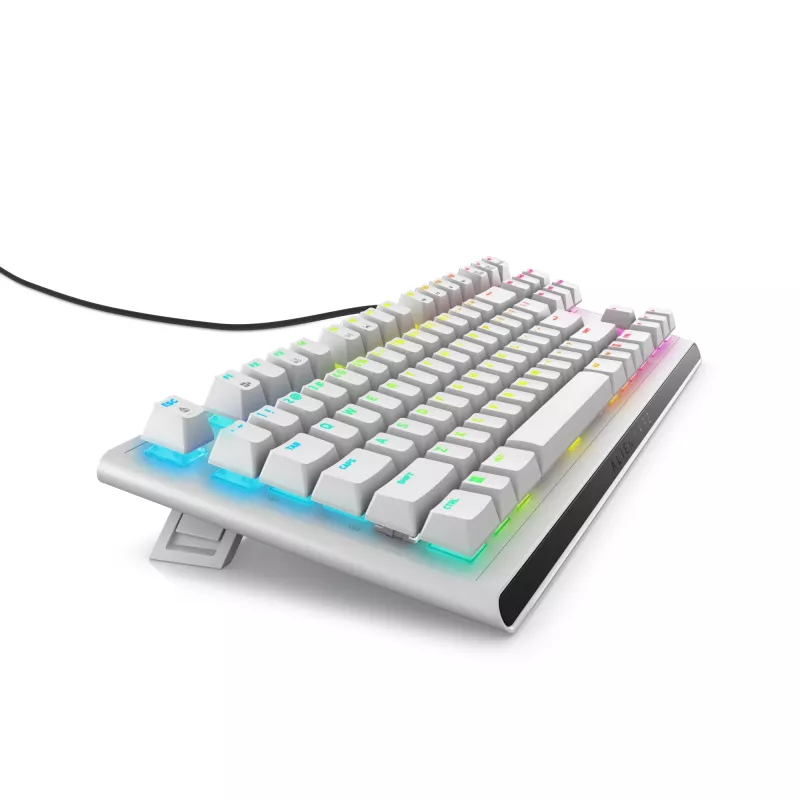 Klawiatura gamingowa Alienware AW420K USB QWERTY US International Biała